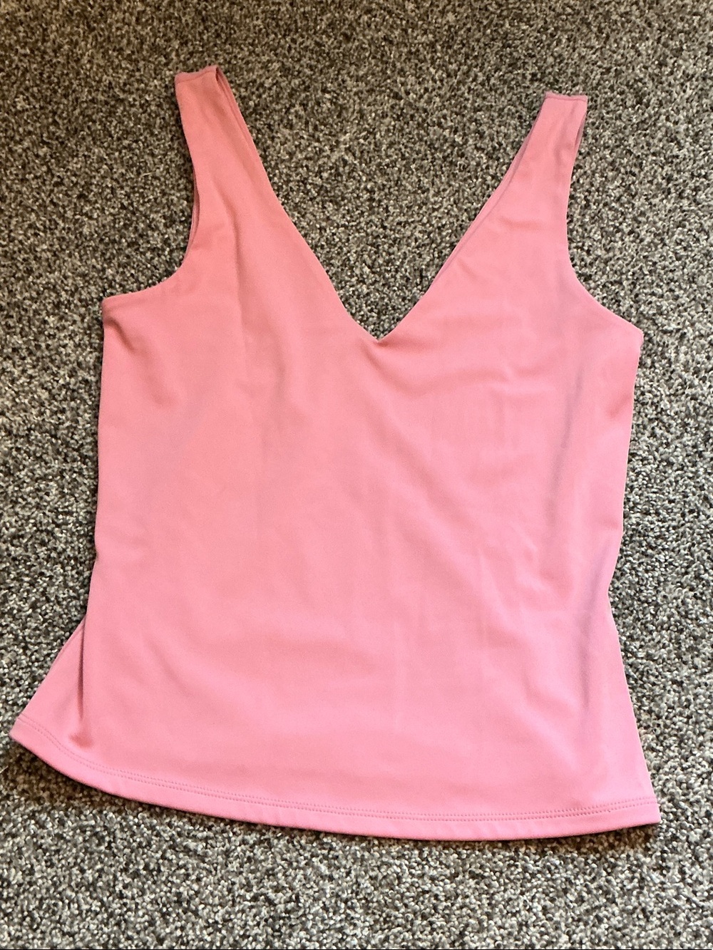 Express Pink V-Neck Tank Top